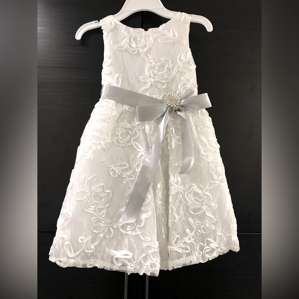 Big Girls First Holy Communion Church Easter Party Wedding Flower Girl Dress